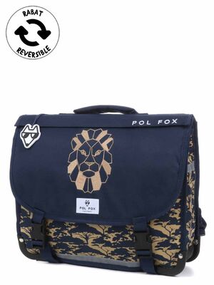 Cartable R�versible Pol Fox Lion 38 cm Marine