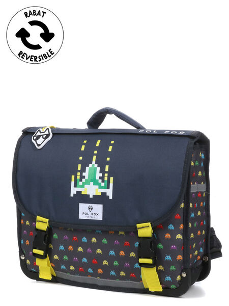 Cartable Réversible Space Invader 38 cm