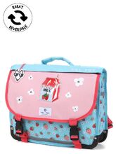 Cartable Rversible Pol Fox Strawberry 38 cm Bleu Rose