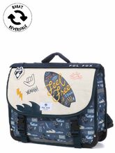 Cartable Rversible Pol Fox Surfeur 38 cm Bleu