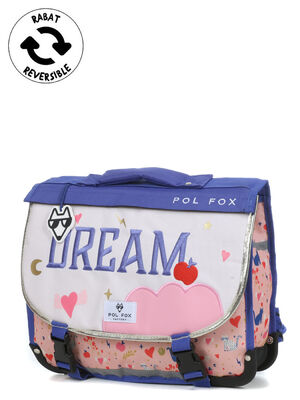 Cartable R�versible Pol Fox Dream 35 cm Rose