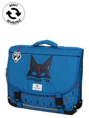 Cartable R�versible Pol Fox Wonder Fox Blue 38 cm Bleu