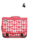 Cartable R�versible Pom Pom 38 cm Rouge