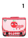 Cartable R�versible Pom Pom 38 cm Rouge