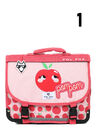 Cartable R�versible Pom Pom 35 cm Rouge