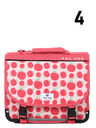 Cartable R�versible Pom Pom 35 cm Rouge