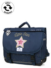 Cartable Rversible Pol Fox Star 38 cm Bleu