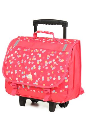 Cartable � roulettes Roxy Green Monday Trolley Confetti 40 cm Ax Confetti Dots Combo Paradise Pink