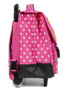 Cartable � roulettes Pois 38 cm Fuchsia Fuchsia