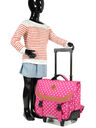 Cartable � roulettes Pois 38 cm Fuchsia Fuchsia