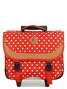 Cartable � roulettes Pois 38 cm Rouge Rouge