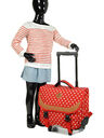 Cartable � roulettes Pois 38 cm Rouge Rouge