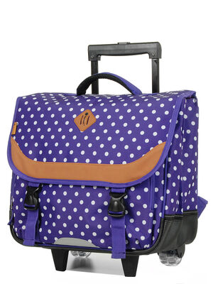 Cartable � roulettes Snowball Pois 41 cm