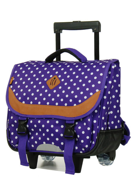 Cartable � roulettes Pois 38 cm