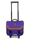 Cartable � roulettes Pois 38 cm Violet