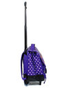 Cartable � roulettes Pois 38 cm Violet