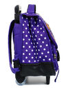 Cartable � roulettes Pois 38 cm Violet