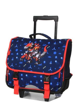 Cartable � roulettes Snowball Kid Robot Dino 41 cm 12997#Bleu