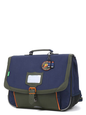 Cartable Tann's Esteban 38 cm Bleu/Kaki