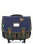 Cartable � roulettes Esteban 41 cm Bleu/Kaki