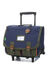 Cartable � roulettes Esteban 41 cm Bleu/Kaki