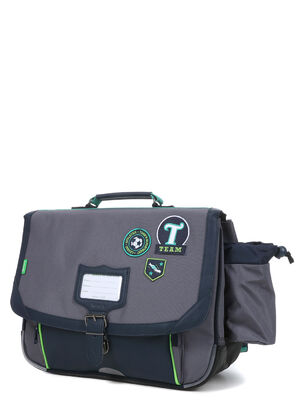 Cartable Tann's Tiago 38 cm - Poche Gourde Gris
