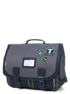 Cartable Tann's Tiago 41 cm Gris