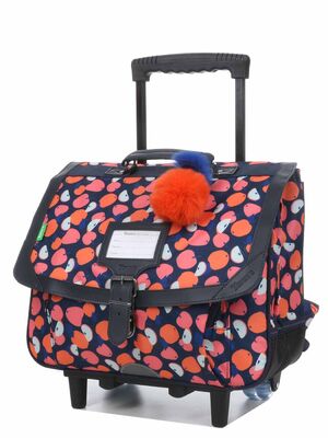 Cartable � roulettes Tann's Sofia 38 cm Multicolore