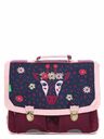 Cartable Inaya 38 cm - 2 boucles Marine/Prune