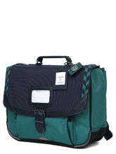 Cartable Tann's Jules 35 cm Marine/Vert