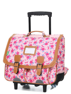 Cartable � roulettes Tann's Aurore 41 cm Rose