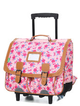 Cartable � roulettes Tann's Aurore 41 cm Rose