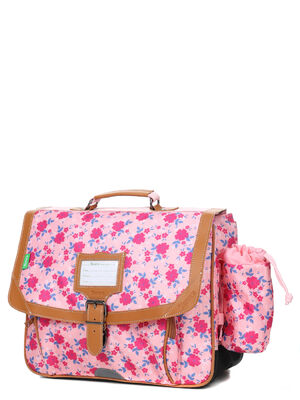 Cartable Tann's Aurore 38 cm - Poche Gourde Rose