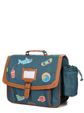 Cartable Tann's Stan 38 cm - Poche Gourde Vert