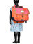 Cartable � roulettes Sidonie 38 cm Rose/Orange