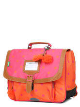 Cartable Tann's Sidonie 35 cm Rose/Orange