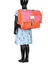 Cartable Sidonie 38 cm - Poche Gourde Rose/Orange
