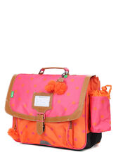 Cartable Tann's Sidonie 38 cm - Poche Gourde Rose/Orange