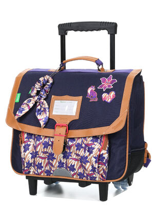 Cartable � roulettes Tann's Ma�na 38 cm Violet