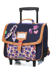 Cartable � roulettes Tann's Ma�na 38 cm Violet