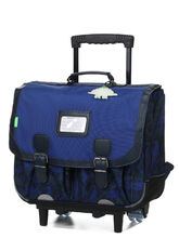 Cartable � roulettes Tann's Basile 41 cm Bleu