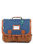 Cartable Nils 41 cm Bleu/Camel