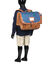 Cartable Nils 38 cm - Poche Gourde Bleu/Camel
