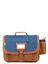 Cartable Nils 38 cm - Poche Gourde Bleu/Camel