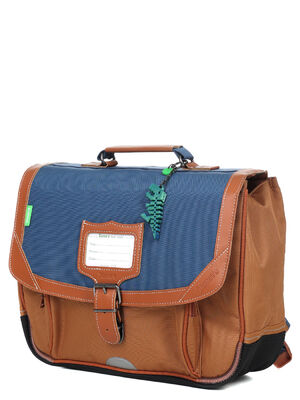 Cartable Tann's Nils 35 cm Bleu/Camel