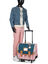 Cartable � roulettes Caroline 41 cm Vert/Rose