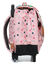 Cartable � roulettes Caroline 41 cm Vert/Rose