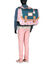 Cartable Caroline 41 cm Vert/Rose