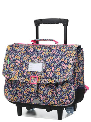 Cartable � roulettes Tann's Elena 38 cm Bleu