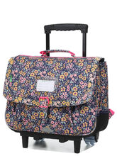 Cartable � roulettes Tann's Elena 38 cm Bleu